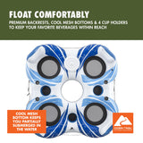 Ozark Trail Rapid Rider Quadruple River Tube, 4-Person Floating Island