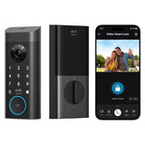 eufy Video Smart Lock E330 3-in-1 Wireless Smart Lock with 2K Camera, Fingerprint Keyless