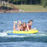 RAVE Sports Getaway 2-Person Pontoon Towable Tube, 510 lb Capacity with Skim-Fast Bottom