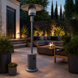 Fire Sense Commercial 50,000 BTU Propane Patio Heater with Electronic Ignition, Graphite