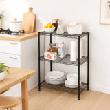 Hyper Tough 3-Tier Wire Shelving Rack, 750 lb Capacity Metal Shelf