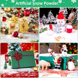 10.6 oz. Ayieyill Artificial Christmas Snow – White PVC Flakes for Crafts & Holiday Displays