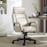 Barcalounger Merced Executive Office Chair, Ergonomic Leather Lumbar Support Desk