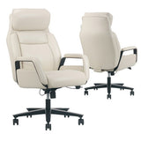 Barcalounger Merced Executive Office Chair, Ergonomic Leather Lumbar Support Desk