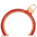 9' Ornament Christmas Arch with 690 LED Twinkle Lights, Holiday Walkway Decoration