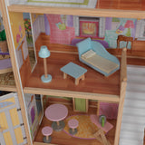 4.5 ft. KidKraft Majestic Mansion Wooden Dollhouse – 4 Levels, 8 Rooms, Elevator & 34 Accessories