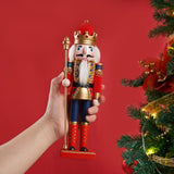 12" Wooden Nutcracker Soldier – Sword, Movable Jaw & Gift Box