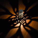 Mainstays 4 pack Bronze Solar Oval Shadow Projection Path Light, 15 Lumens