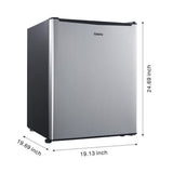 2.7 Cu Ft Single Door Mini Refrigerator with Half-Width Freezer