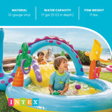Intex Dinoland Play Center Inflatable Kiddie Pool with Water Slide, Sprayer & Games, 11 ft x 7.5 ft x 44 in