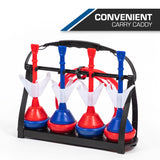 EastPoint Sports Americana Lawn Darts Classic Family Game with 4 Soft-Tip Darts, 2 Target Rings