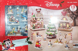 Disney Illuminated Musical Christmas Village with Building & Lit Tree, 13-Piece Set