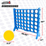 Hasbro Giant Connect 4 Outdoor Lawn Game by EastPoint Sports, 49" Tall with 42 Discs