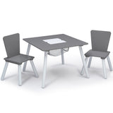 4-Piece Delta Children Toddler Playroom Set – Activity Table, 2 Chairs & 6-Bin Toy Organizer