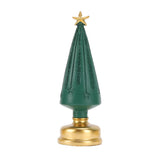 3-Piece LED Resin Christmas Tree Figurines – Green Lighted Tabletop Holiday Décor Set (4.9", 6.5" & 7.9")