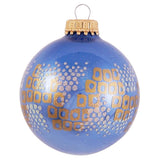 Set of 8 Seamless Glass Christmas Tree Ornaments, 2.63-Inch Solid-Color Xmas Baubles