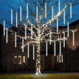 Christmas LED Meteor Shower Rain Lights, 540 LEDs, 10 × 20" Waterproof Cascading Tube Lights