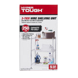Hyper Tough 3-Tier Wire Shelving Rack, 750 lb Capacity Metal Shelf