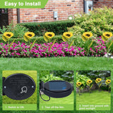 4 Pack Solar Sunflower Garden Lights – Warm White LED Decorative Flower Lights