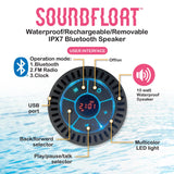 SoundFloat Inflatable Pool Float Lounger Tube with Bluetooth Waterproof Speaker