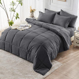 Lightweight Cooling Quilted Comforter, All Season Down Alternative Duvet