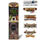 Arcade1Up Big Buck Hunter Deluxe Machine, 4 Games Dual Light Gun Rifles