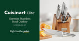 Cuisinart German Steel 10-piece Knife Block Set with Built-in Sharpener