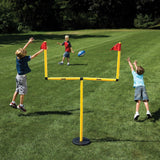 Franklin Sports Go Pro Youth Football Goal Post Set with Mini Football, Kicking Tee and Pump