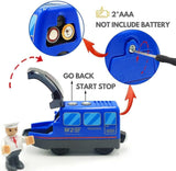 6-Piece Battery-Powered Magnetic Locomotive Train Set – Forward, Reverse & Sound, Compatible with Wooden Tracks