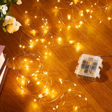 4-Pack 33 ft 100 LED Battery Operated Fairy String Lights with Remote