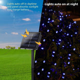 52.3 ft Solar String Lights, 160 LED Outdoor Fairy Lights with 8 Modes