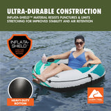 Ozark Trail Rapid Rider Single River Tube 48" with Mesh Seat, Backrest & Cup Holder