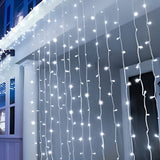 USB Window Curtain Fairy Lights, 9.8 ft x 9.8 ft 300 LED Curtain Lights with Remote Control