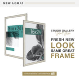 MCS Studio Gallery Picture Frame, MDF Poster Frame with Plexi Front