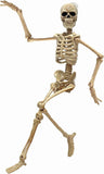 2-Pack 16" Poseable Halloween Skeleton Decorations, Realistic Full Body Hanging Props