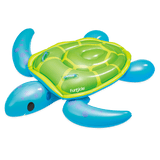 Funsicle Turtle Time Ride-On Inflatable Pool Float, 5.4 ft Giant Sea Turtle Ride-On