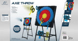 EastPoint Sports 5' Ultimate Axe Throwing Target Game with Steel Frame, 8 Safety Axes