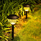 GIGALUMI 6 Pack Solar Pathway Lights – Bronze LED Garden Lights