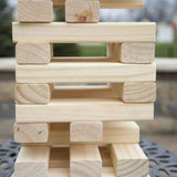Hey! Play! Giant Wooden Blocks Tower Stacking Game,