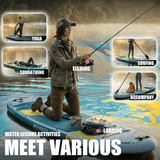Genreen 11' Inflatable Stand Up Paddle Board Set with Complete SUP Accessories