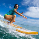 Naipo 10' Inflatable Stand Up Paddle Board Set, Ultra-Light SUP with Adjustable Paddle, Pump, Backpack & Detachable Fins
