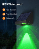 100 Lumens Color-Changing Solar Fence Lights with 8 RGB Modes, 8-Pack