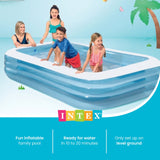 Intex Swim Center Family Lounge Pool, 120" x 72" x 22" Inflatable Family Swimming Pool