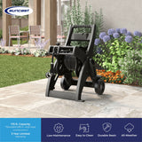 Suncast 175 ft. Hosemobile Hose Reel Cart – Portable Garden Hose Cart with Slide Trak Guide & Leader Hose