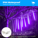 Meteor Shower LED String Lights, 20" 10-Tube, 540 LEDs, Connectable Indoor & Outdoor
