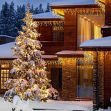 360 LED Icicle Christmas Lights, 29.5 ft Connectable Waterproof Curtain String Lights