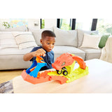 Hot Wheels Monster Trucks Snake Slam Takedown – Bone Shaker & 4-Piece Speed Snap Track