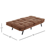 Memory Foam Futon Sofa Bed Couch Sleeper Convertible Foldable Loveseat