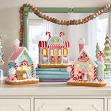 3-Piece 11.5" Member's Mark Pre-Lit Gingerbread Village with LED Lights & Timer