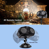 Dual-Head Christmas Snowflake Projector Lights with Remote Control, 2/4/6-Hour Timer & Mounting Accessories